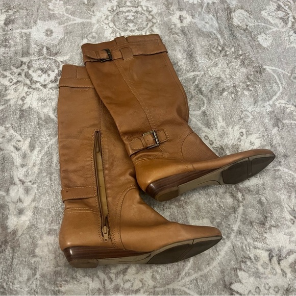 Nine West Buckle Up Boots Leather Upper size 8 - Picture 2 of 9